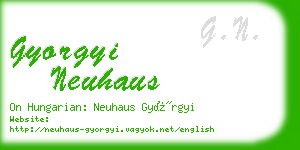 gyorgyi neuhaus business card